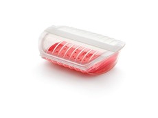 Lekue Red Steam Case with Draining Tray (3-4 Servings) (1.4L)