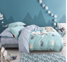 Linen Boutique - Kids Duvet Cover 3pc Set - Whaleeess