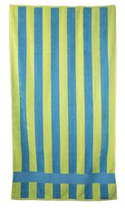 Signature Cabana 2 Beach Towel 90x180cms 700gms 405GSM Lime Turquoise