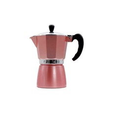 Regent 3Cup Rose Gold & Silver Aluminium Coffee Maker