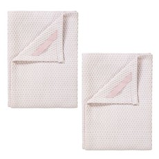 Blomus Tea Towels in Lily White and Rose Dust - RIDGE – Set of 2