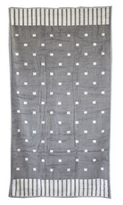 Bunty's Polka Square Beach Towel 90x180 cm Light Grey