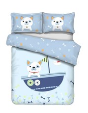 Linen Boutique - Stylish Kids Duvet Cover 3pc Set - Sailor Doggy
