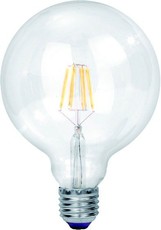 9 Watt 125mm E27 Filament Bulb Dimmable in 4000k