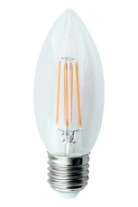 4,5 Watt E27 Candle Fillament Dimmable LED in Cool White