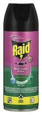 Raid Dual Purpose Low Odour Insect Killer Eucalyptus Aerosol - 6 x 300ml