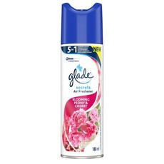 Glade Secrets Aerosol Blooming Peony & Cherry - Shrink of 6 x 180ml