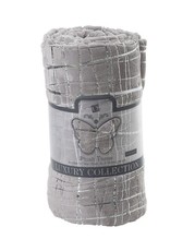 Sesli Plush Throw - Stone & Silver