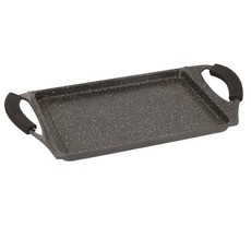 Royalty Line 34cm Marble Coating Oven Safe Grill Plate - Black