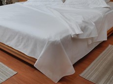 Dreyer 100% Cotton Percale 200TC Flat Sheet - White