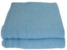 Bunty's Bath Sheet 110 x 150cms 375GSM Design 77 (2 Piece Pack) - Turquoise