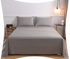 Wrinkle Resistant Luxury Hotel Sheet Set King / Extra Grey