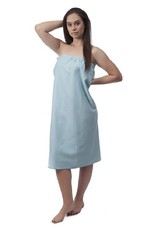 Microfibre Wrap Towel: Beach Spa Shower Sand Free Light Blue