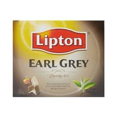 Lipton Earl Grey Tagged Teabags (12 Boxes 100 Bags Each)