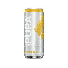 PURA Soda Ginger & Lemon 24 x 330ml