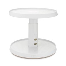 YouCopia - Crazy Susan - Height Adjustable Two-Tier Turntable