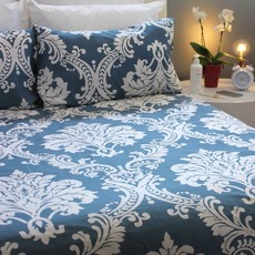 Lush Living - Duvet Cover Set - Coronation Blue - Queen