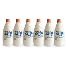 Puro 65 Hand Sanitiser - 500ml Pack of 6 - 65% Alcohol