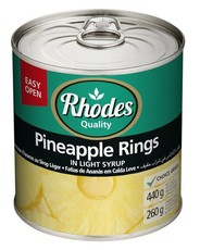 Rhodes - Pineapple Rings in Light Syrup 12x440g