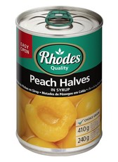 Rhodes - Peach Halves in Syrup 12x410g