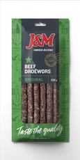 J&M Beef Droewors 230g ( 4 X 230g)