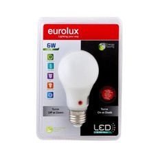 Eurolux G651ES LED Globe with Day/Night Sensor, E27, 6W, Cool White