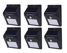 20 LED Solar Powered LED Wall Light with Night sensor Pack 6