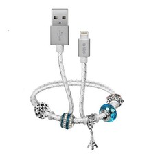 SBS Data Charging Cable USB 2.0 to Apple Lightning with Charms