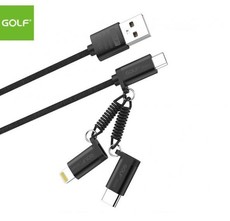 Cable USB 3 In 1 2.4A