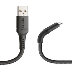 SBS USB 2.0 to Micro USB Cable - Unbreakable - Black 1m