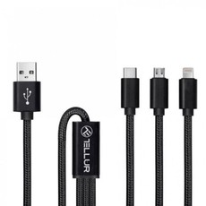 Tellur 3 in 1 Cable - Black