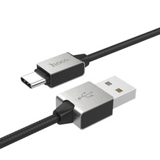 Hoco Refined Steel Charging Data Cable with Type-C Connector