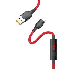 Hoco Type C Cable with controlled timing - Red