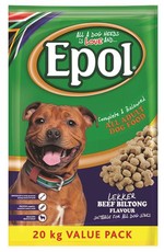 Epol - Adult Dry Dog Food Beef Biltong - 20kg