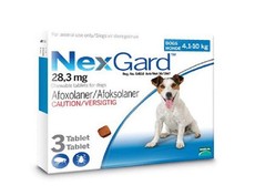 NexGard Chewable Tick & Flea Tablet For Dogs - 4.1-10kg (3 Tablets)