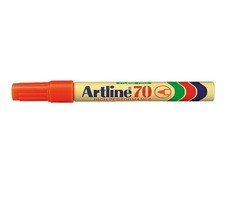 Artline EK70 Permanent Marker Bullet - Orange (Single)