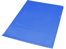 Bantex A4 Anti-Reflective PVC Secretarial Folder - Blue (10 Pack)