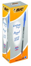 BIC Cristal Large Ballpoint Pens - Blue (Box of 20)