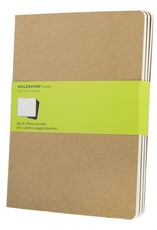 Moleskine Cahiers Set of 3 Plain Journals