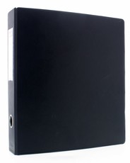 Bantex B1355 A4 2 O-Ring 25mm PVC Ring Binder - Black
