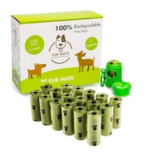 FurMate Eco-Friendy 100% Biodegradable Dog Poop Bag - 18 Roll Set