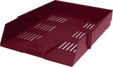 Bantex Letter Tray - Burgundy