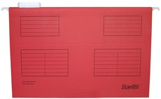 Bantex Suspension File Foolscap - Red (Pack of 25)