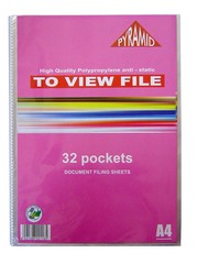 Croxley Pyramid Display File - 32 Pocket