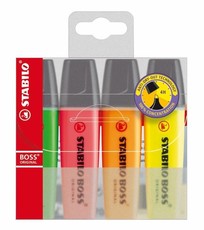 Stabilo Boss Highlighters (Wallet of 4)