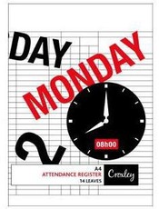 Croxley JD283 A4 14 Page Attendance Register (Pack of 20)