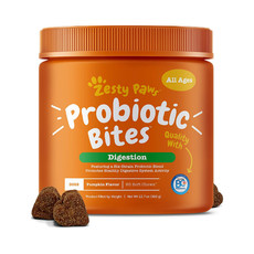 Zesty Paws Probiotic for Dogs - with Natural Digestive Enzymes + Prebiotics