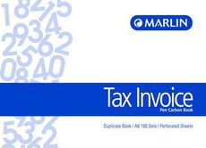 Marlin A6L Duplicate Pen Carbon Book - Tax Invoice