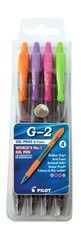 Pilot G2 0.7mm Gel Pens - Wallet of 4 Fashion Colours
