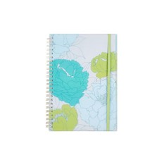 Meeco Floral A5 80 Ruled Sheets Spiral Bound Notebook